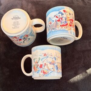 Disney Winter Wonderland Mug Set - Blue and White